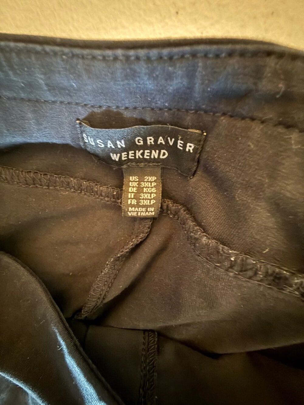 Susan Graver, Black Pants, 2XP